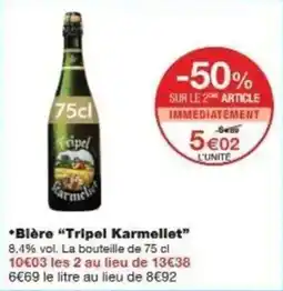 Monoprix Bière tripel karmeliet offre