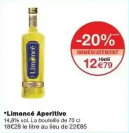 Monoprix Limoncé aperitivo offre