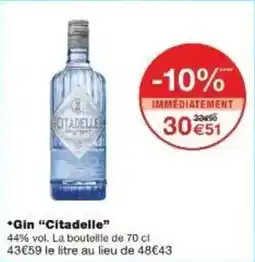 Monoprix Gin citadelle offre