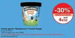 Monoprix Crème glacée ben&jerry's cookie dough offre