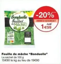 Monoprix Feuille de mâche bonduelle offre