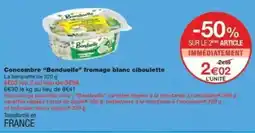 Monoprix Concombre bonduelle fromage blanc ciboulette offre