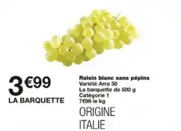 Monoprix Raisin blanc sans pépins offre