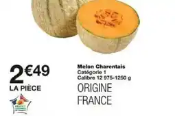 Monoprix Melon charentais offre