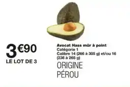 Monoprix Avocat Hass mûr à point offre