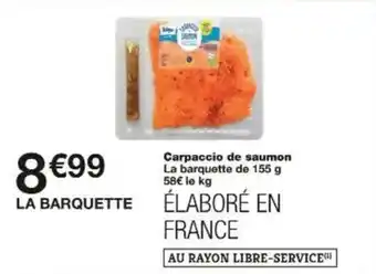 Monoprix Carpaccio de saumon offre