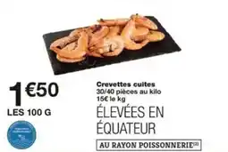 Monoprix Crevettes cuites offre
