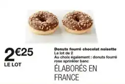 Monoprix Donuts fourré chocolat noisette offre