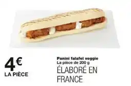 Monoprix Panini falafel veggie offre