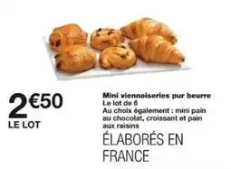 Monoprix Mini viennoiseries pur beurre offre