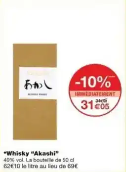 Monoprix Whisky akashi offre