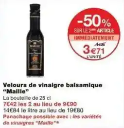 Monoprix Velours de vinaigre balsamique maille offre