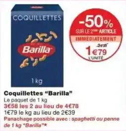 Monoprix Coquillettes barilla offre