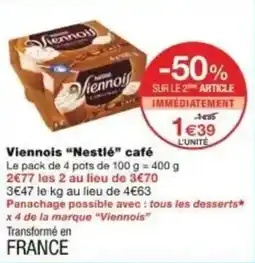 Monoprix Viennois nestlé café offre