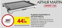 Intermarché ARTHUR MARTIN Plancha électrique XL offre