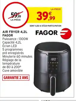 Intermarché FAGOR Air fryer 4,2L offre