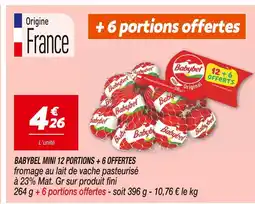 Netto Babybel Babybel Mini 12 portions + 6 offertes offre