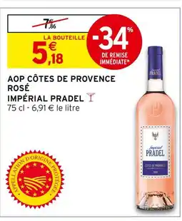 Intermarché IMPÉRIAL PRADEL Aop côtes de provence rosé offre