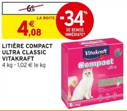 Intermarché VITAKRAFT Litière compacte ultra classic offre