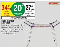 Intermarché LEIFHEIT Séchoir 18m offre