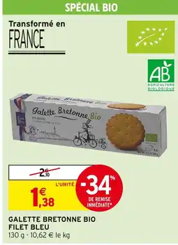 Intermarché FILET BLEU Galette bretonne bio offre