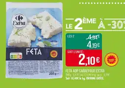 Match Carrefour Extra Feta AOP offre