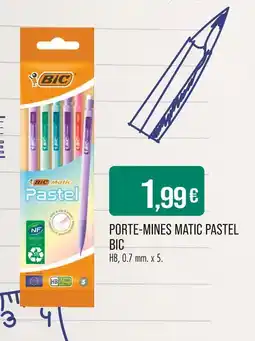 Match BIC Porte-mines matic pastel offre