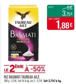 Match TAUREAU AILE Riz basmati offre