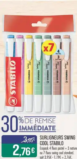 Match STABILO Surligneurs swing cool offre
