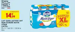 Intermarché LACTEL Lait sans lactose uht demi-écrémé matin léger offre