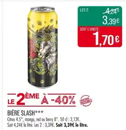 Match Slash Bière offre