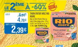 Match Rio Mare Thon entier MSC offre