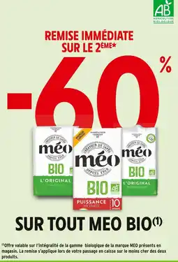 Intermarché MÉO -60% remise immédiate sur le 2ème sur tout meo bio offre