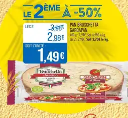 Match Gardapan Pan Bruschetta offre