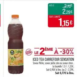 Match Carrefour Sensation Iced Tea offre