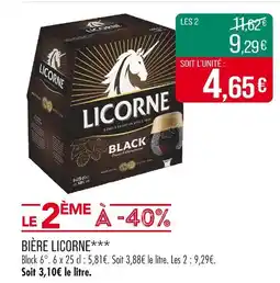 Match LICORNE Bière offre
