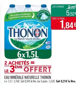 Match Thonon Eau Minérale Naturelle offre