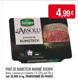 Match Socopa Pavé de rumsteck mariné offre