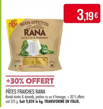Match Rana Pâtes Fraîches offre
