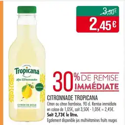 Match Tropicana Citronnade offre
