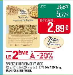 Match REFLETS DE FRANCE Spaetzle offre