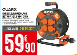 Brico Cash Quarx Enrouleur bricolage HO7RNF 3G1,5 MM² 25 M offre