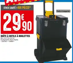 Brico Cash Boîte à outils à roulettes offre