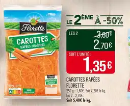 Match Florette Carottes râpées fraîches offre