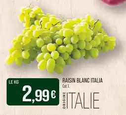 Match Raisin Blanc Italia offre
