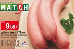 Match Véritable knack d'Alsace offre