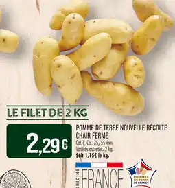 Match Pomme de terre nouvelle récolte chair ferme offre