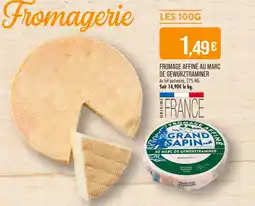Match Le Grand Sapin Fromage affiné au marc de Gewurztraminer offre
