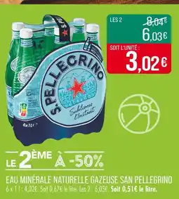 Match San Pellegrino Eau minérale naturelle gazeuse offre
