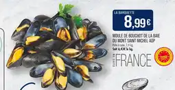 Match Moule de bouchot de la baie du mont saint michel aop offre